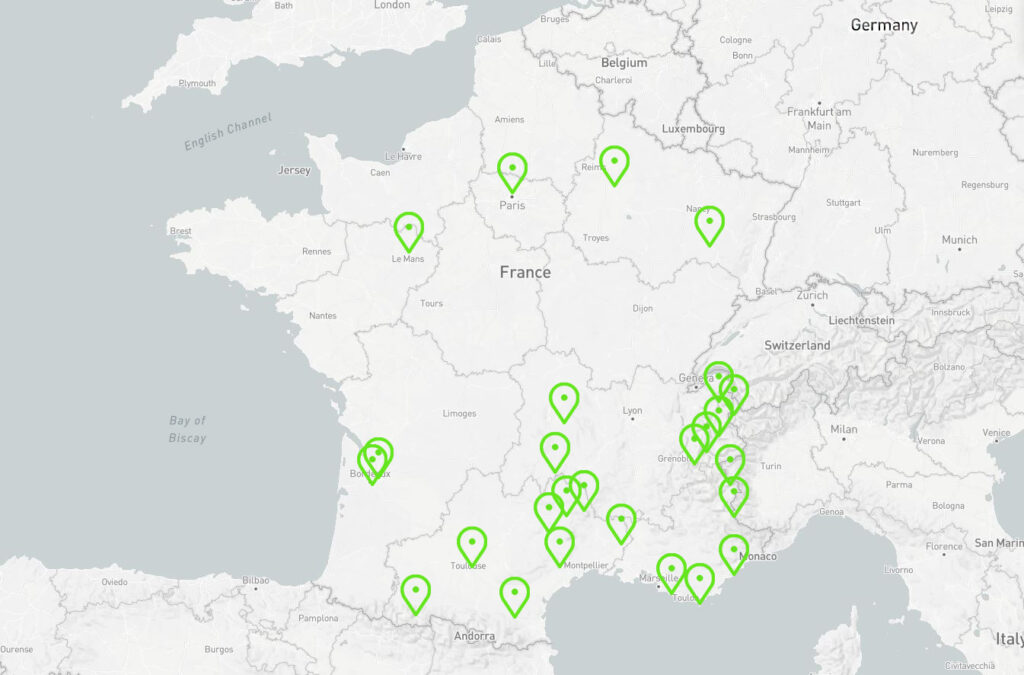 Map France communauté coyote
