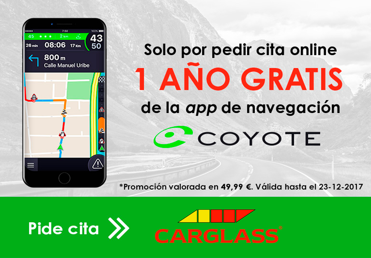 Carglass® Abbonamento gratuito all'app Coyote